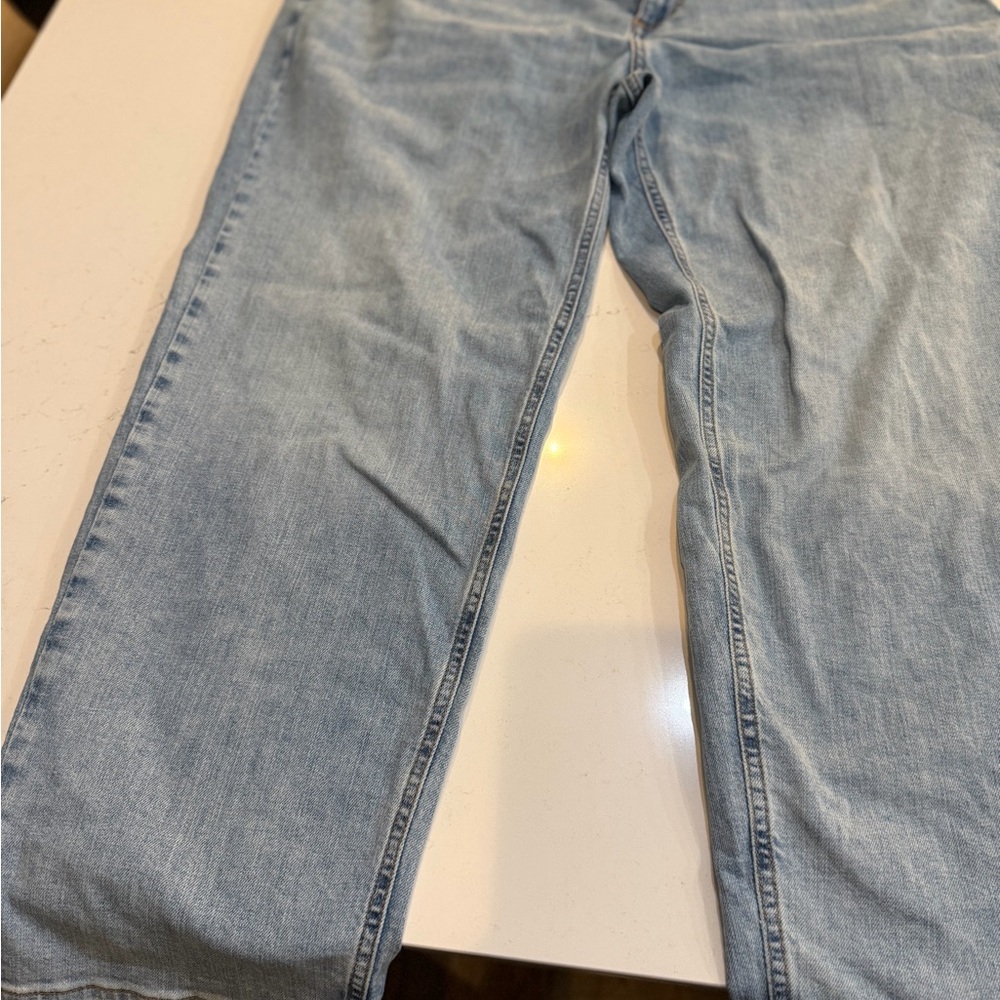 Pilcro Light Blue Straight Leg Jeans